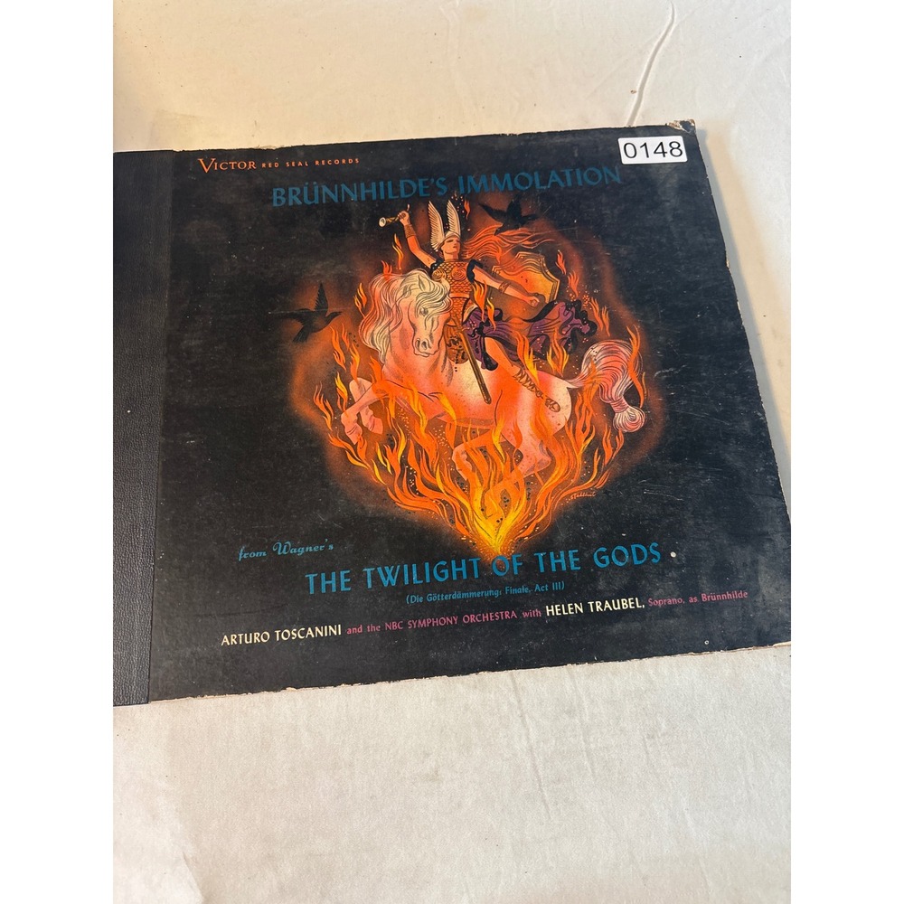 Victor Red Seal Wagner Brunnhilde's Immolation Toscanini Traubel 78 RPM Set Good